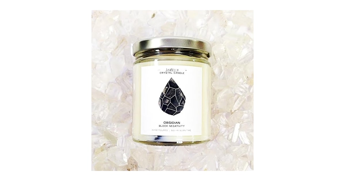 Obsidian Candle (22) Crystal Candles Shopping Guide POPSUGAR Home