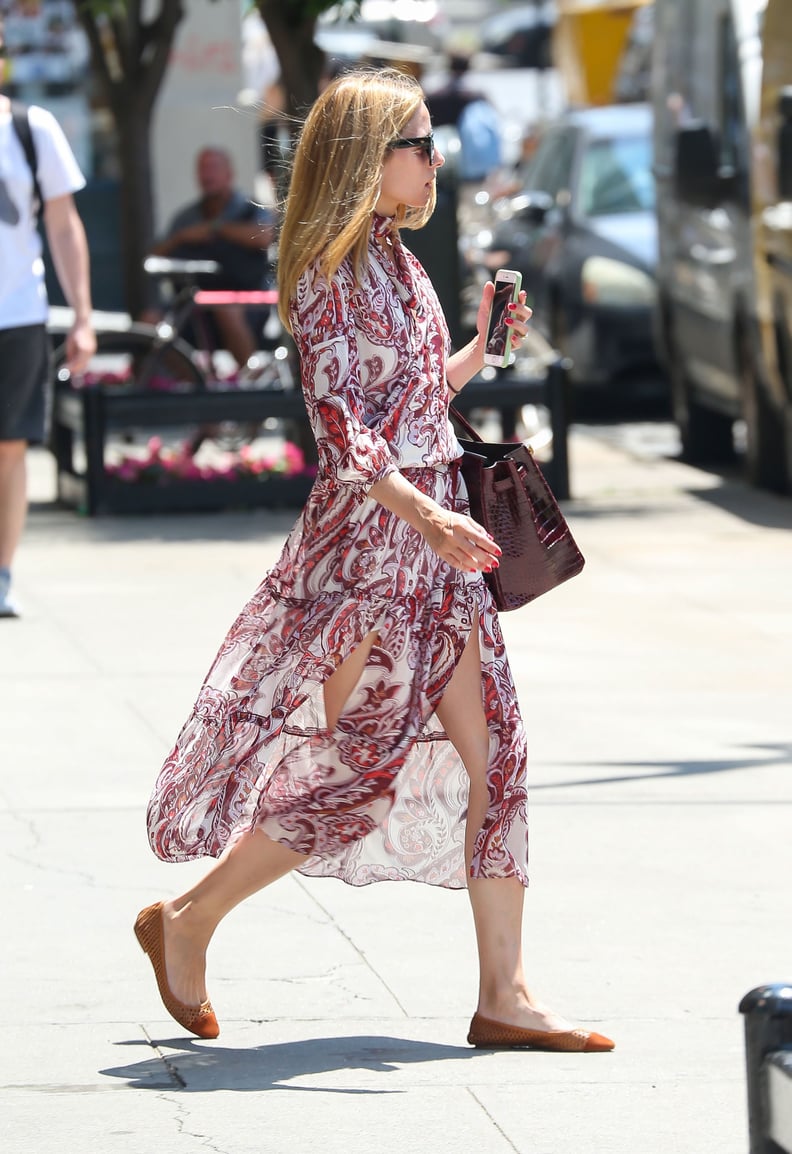 Olivia Wearing Her Dress on the Street