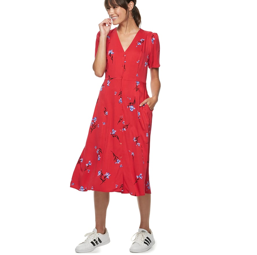 POPSUGAR at Kohl's ButtonUp Midi Dress Best Travel Clothes 2019