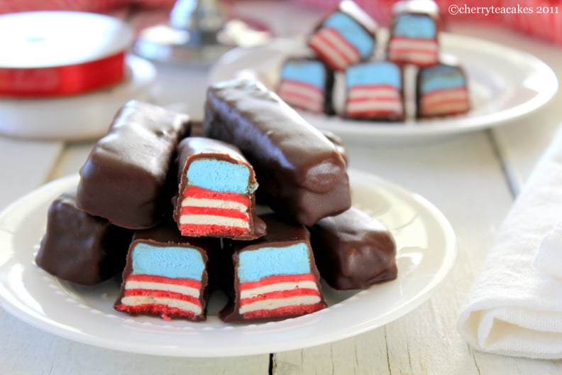 Red, White, and Blue Raspberry Candy Bars
