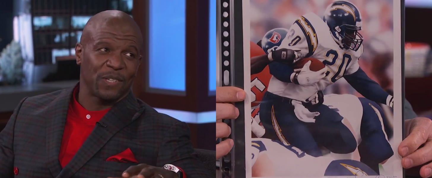 Terry Crews S Paintings On Jimmy Kimmel Live Video Popsugar