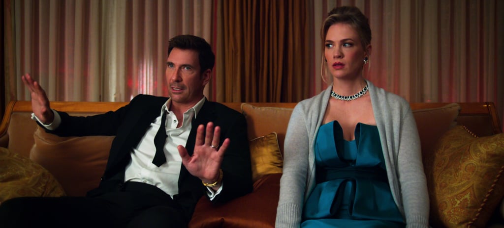 Dylan McDermott as Theo Sloan and January Jones as Lizbeth Sloan