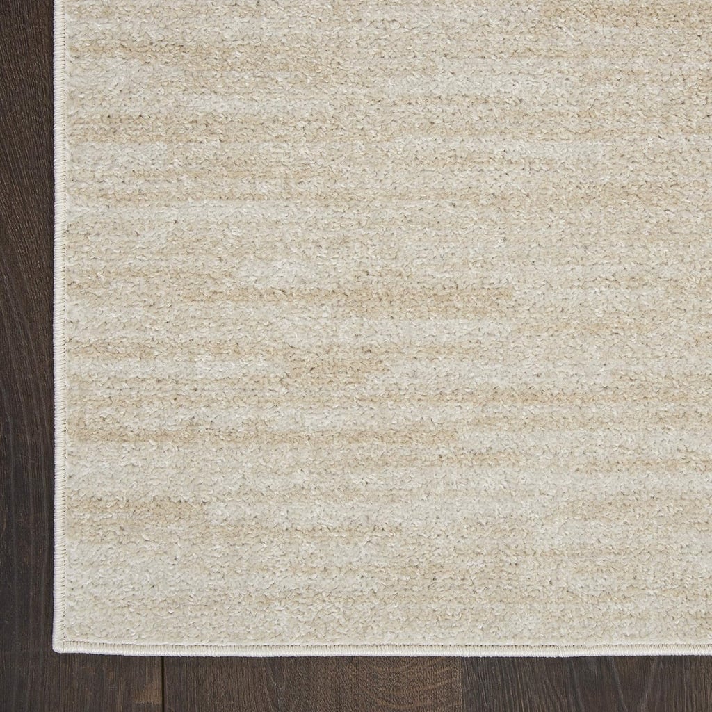 Nourison Essentials Indoor/Outdoor Ivory Beige 9'x12' Area Rug