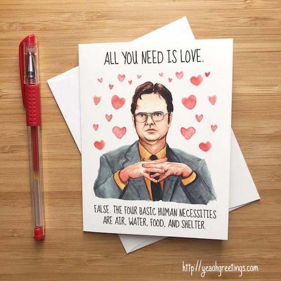 Cute Dwight Love Card