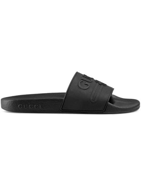 Gucci Pursuit Logo Slide Sandal