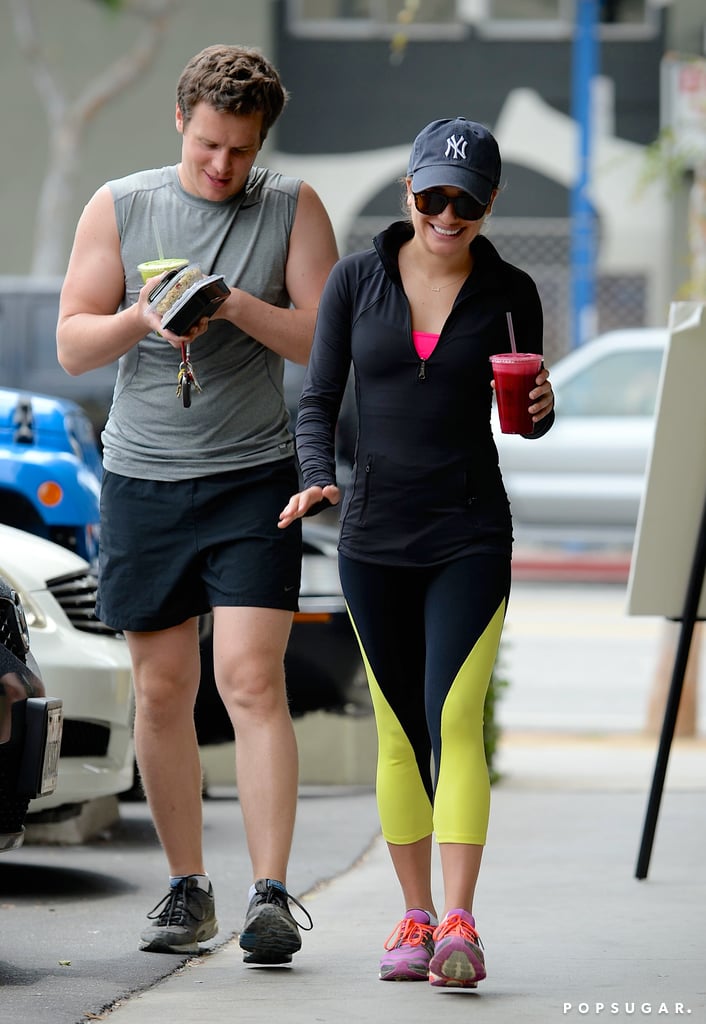 Lea Michele and Jonathan Groff After a Hike in LA