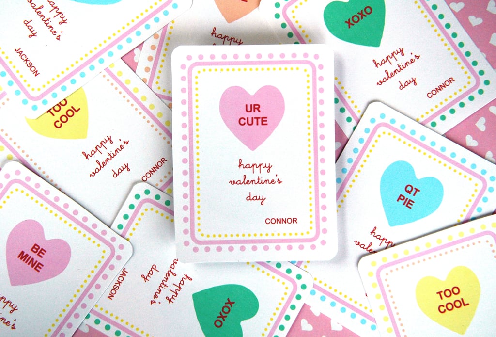 Candy Hearts Valentine s Printable Valentine s Day Free Printable Cards POPSUGAR Smart