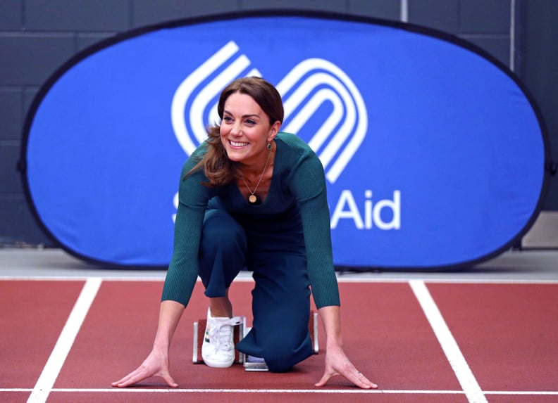 Kate Middleton Wearing Sneakers at a SportsAid Stars Event in London