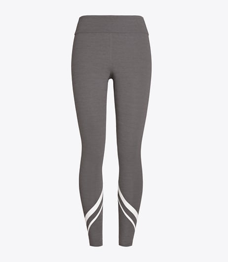Melange Side-Pocket Chevron Leggings