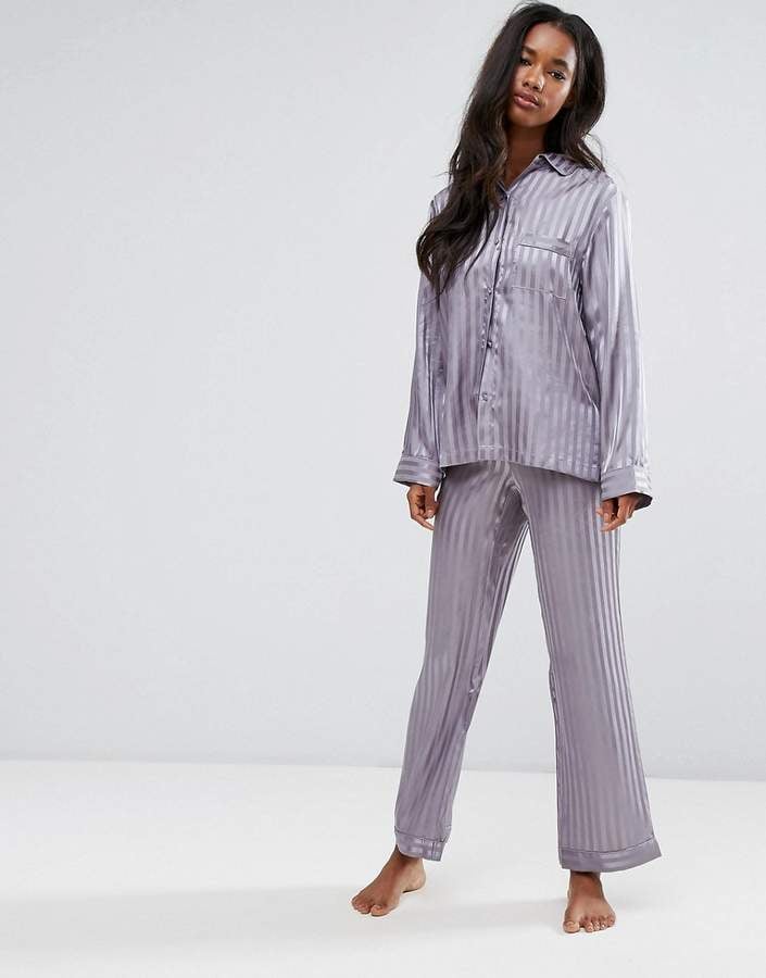 Satin sales stripe pjs