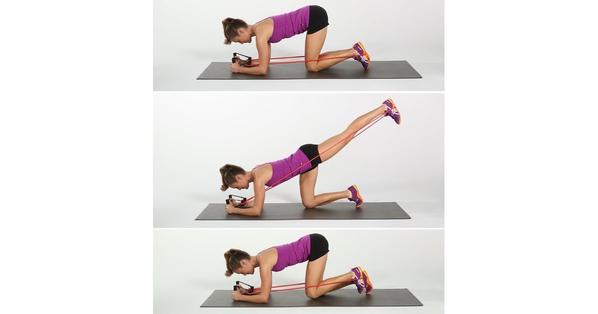 Donkey Kicks With a Band Anna Kaiser Butt Exercises POPSUGAR