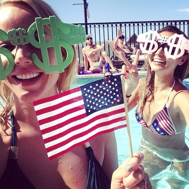 Jamie Chung, Abbie Cornish, and Bryan Greenberg celebrated with a pool day.
Source: Instagram user jamiejchung