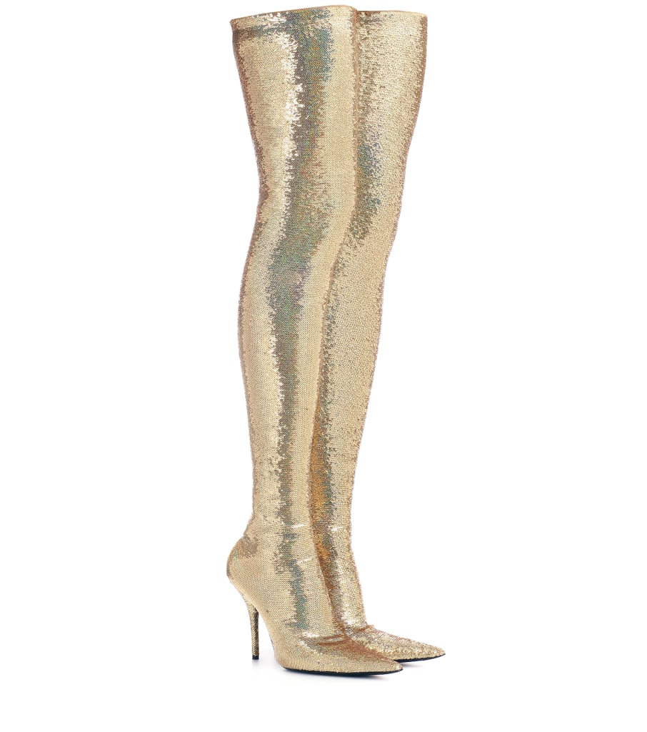balenciaga sequin boots