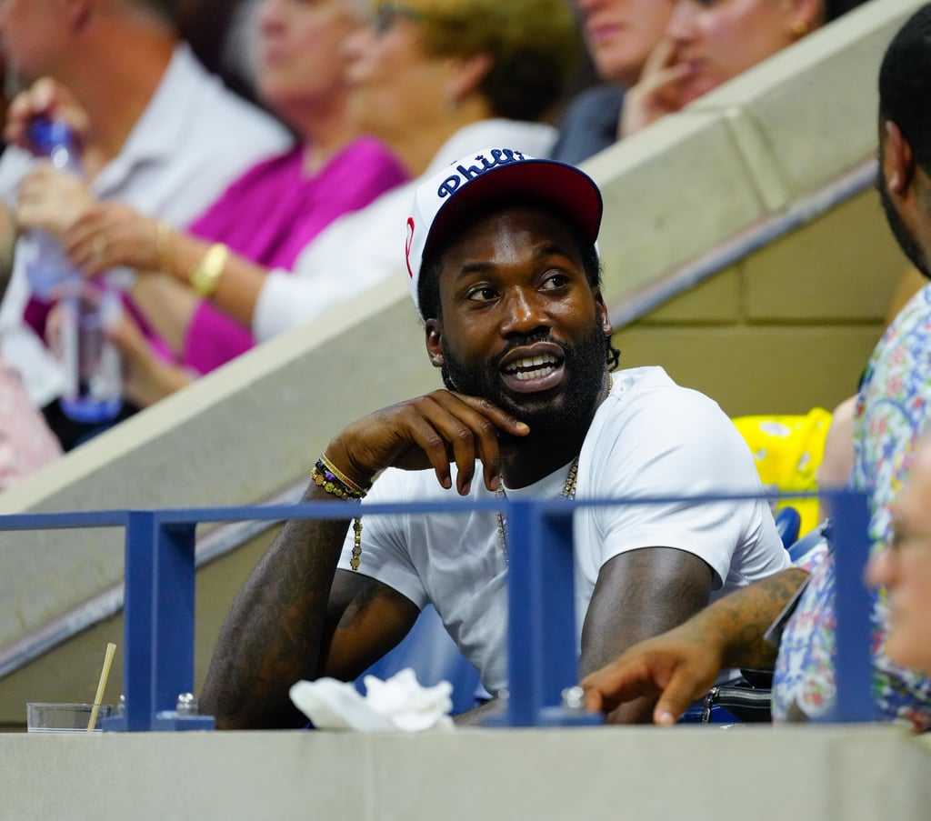 Meek Mill at the US Open on Sept. 5.