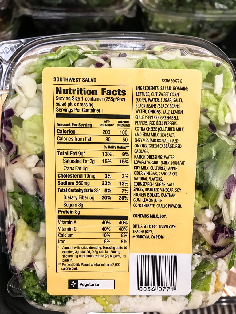 Southwest Salad (4) Best Trader Joe's Salads 2019 POPSUGAR Fitness