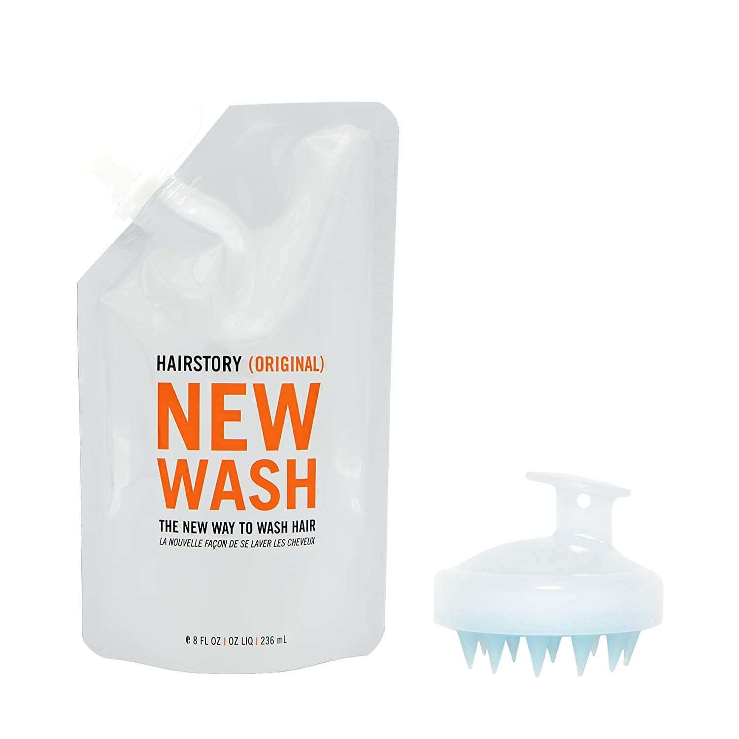 Hairstory New Wash (Original) Hair Cleanser and Conditioner, 8oz Pouch + Scalp | My Hair So Fresh, and I Didn't Even a Shampoo and Conditioner to Get Here