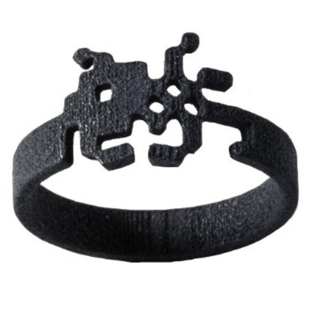 Unisex Space Invader Ring