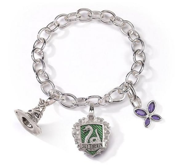 The Noble Collection Slytherin Charm Bracelet ($49)