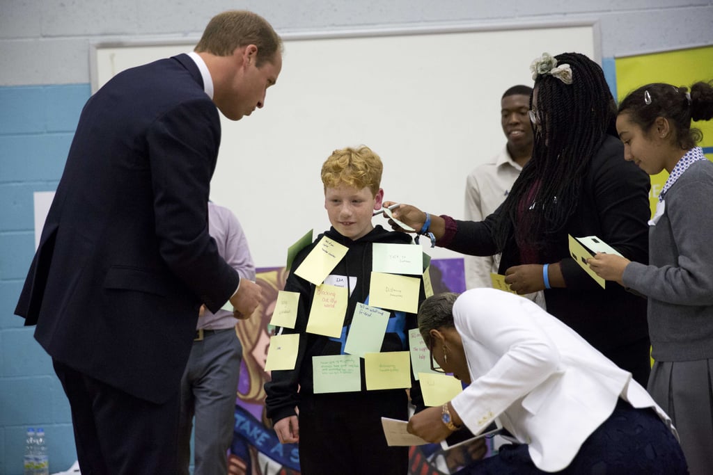 Prince William Visits School in Hammersmith September 2015