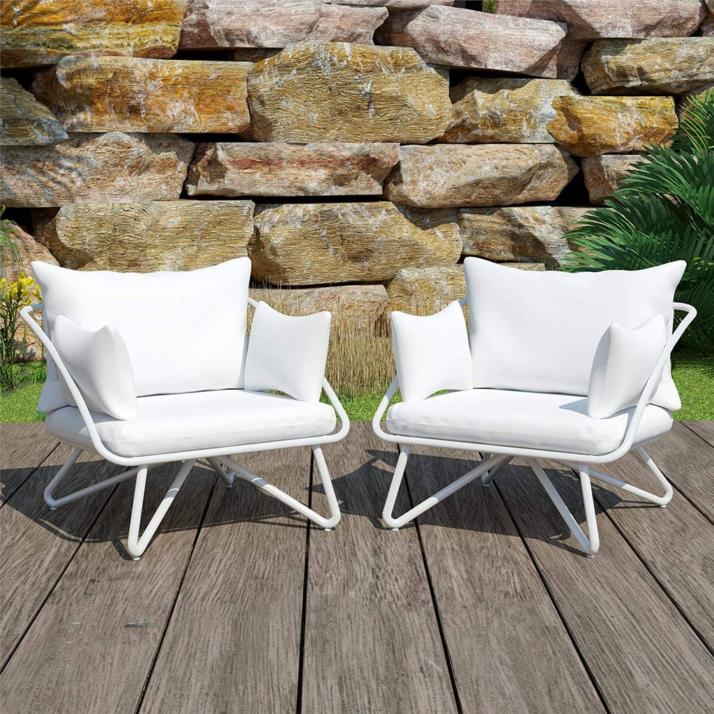 Novogratz 2 Piece Poolside Teddi Outdoor Lounge Chairs | Best Summer