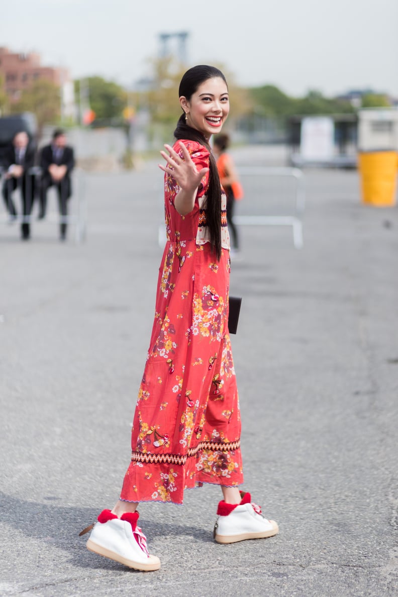 Wear a Dress With Sneakers