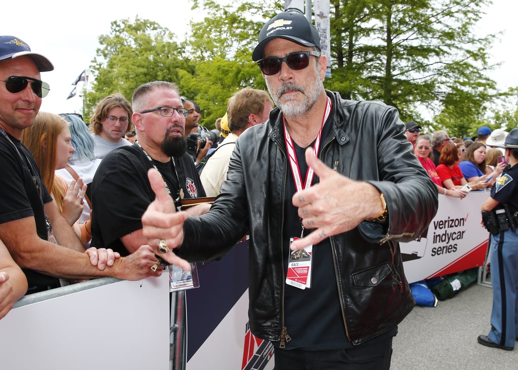 Jeffrey Dean Morgan and Hilarie Burton at the Indy 500 2017