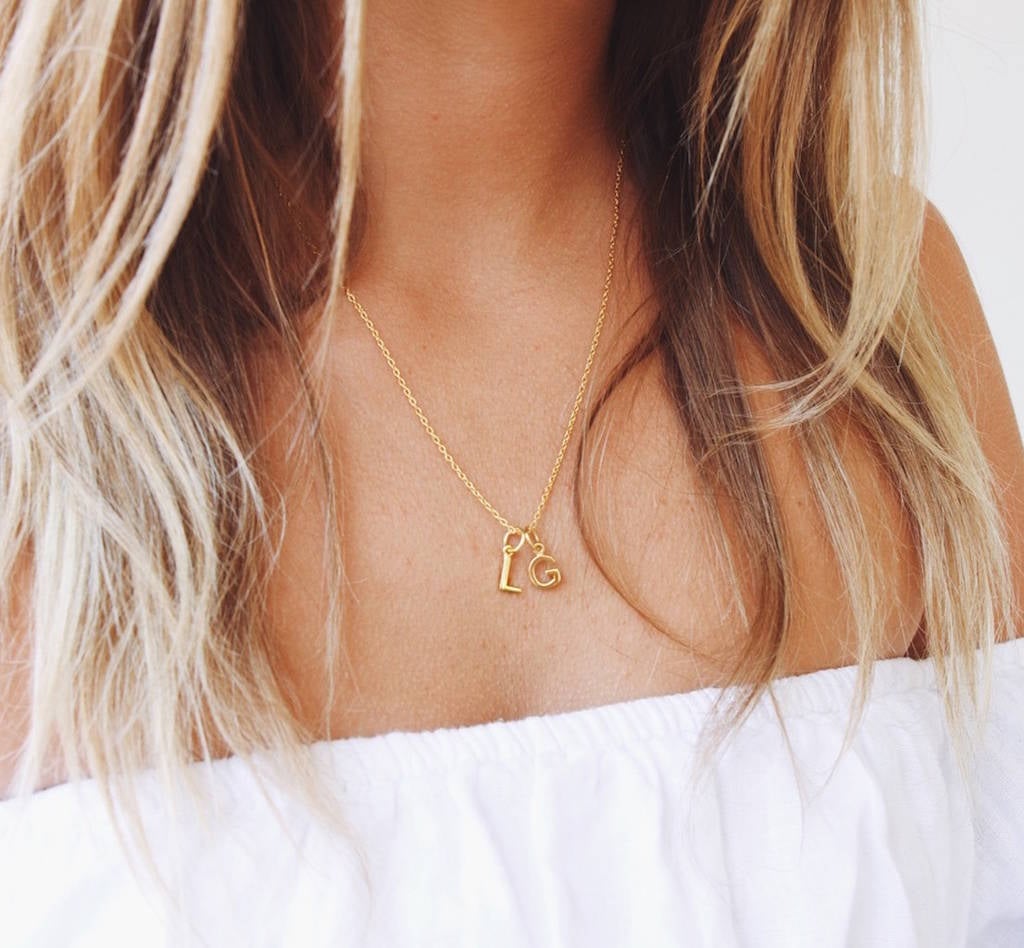 18ct Yellow Gold Initial Pendant with Diamond Set Accents | Gold initial  pendant, Initial pendant, Pendant