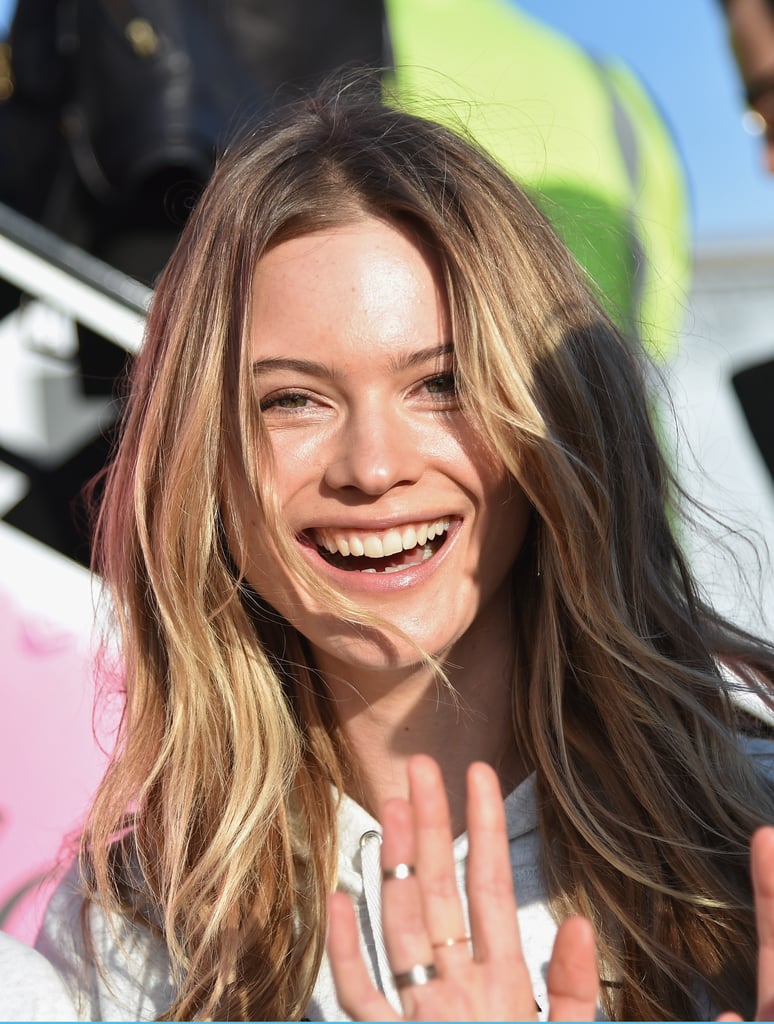 POPSUGAR: What is your favorite Victoria’s Secret Fashion Show memory?
Behati Prinsloo: Definitely my first show in 2007. The Spice Girls performed, and I am a very big fan. So, that was a big highlight.
PS: Perhaps they’ll make a cameo this year. We are going to London.
BP: Exactly! Maybe they’ll surprise us. Also, when I wore those huge, white, iconic wings last year. It was a big moment.
PS: What are you most excited about for this year’s show?
BP: This year was a really exciting year for me. I am opening the show for the first time. So I'm very nervous — but very excited! I am superstoked about it.
PS: What goes through your head right before you go on the runway?
BP: You're having fun with your girls, and everyone's there. But the minute I walk out, it's blank and in slow motion. There's nothing specific that goes through my mind. I just take in the moment. Your adrenaline rush is so much because your excitement and nerves just get the better of you. 
PS: Over Thanksgiving, you posted a selfie on Instagram stating you're thankful for so much in your life. What are some of the things you're most thankful for?
BP: There's so much — my health, my family, my friends, my job. I just feel so lucky and blessed. There are a million things I'm thankful for. 
PS: Like pink blankets?!
BP: Pink blankets, earplugs . . .[laughs].