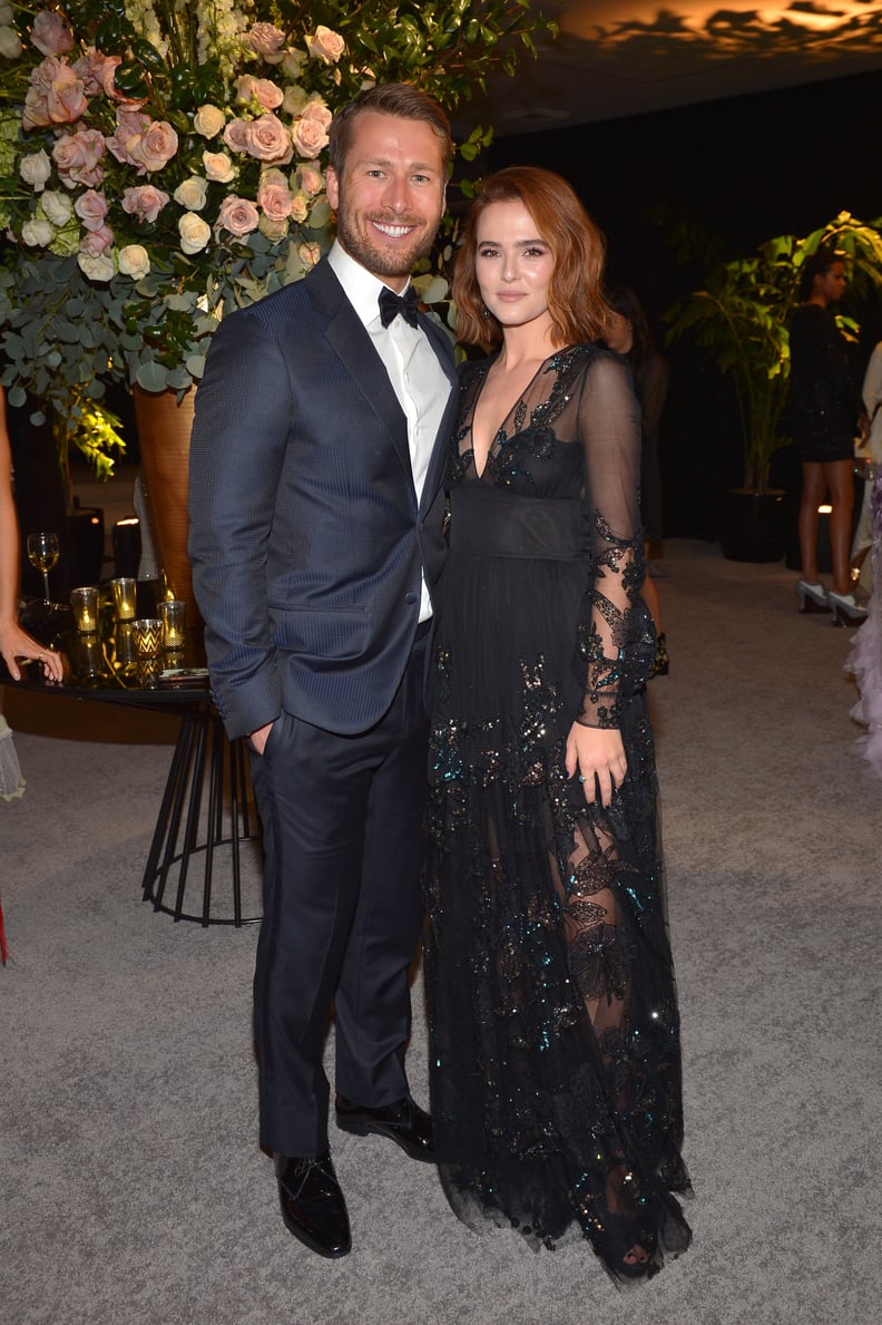 BEVERLY HILLS, CA - JANUARY 06:  Glen Powell (L) and Zoey Deutch attend the 2019 InStyle and Warner Bros. 76th Annual Golden Globe Awards Post-Party at The Beverly Hilton Hotel on January 6, 2019 in Beverly Hills, California.  (Photo by Donato Sardella/Ge
