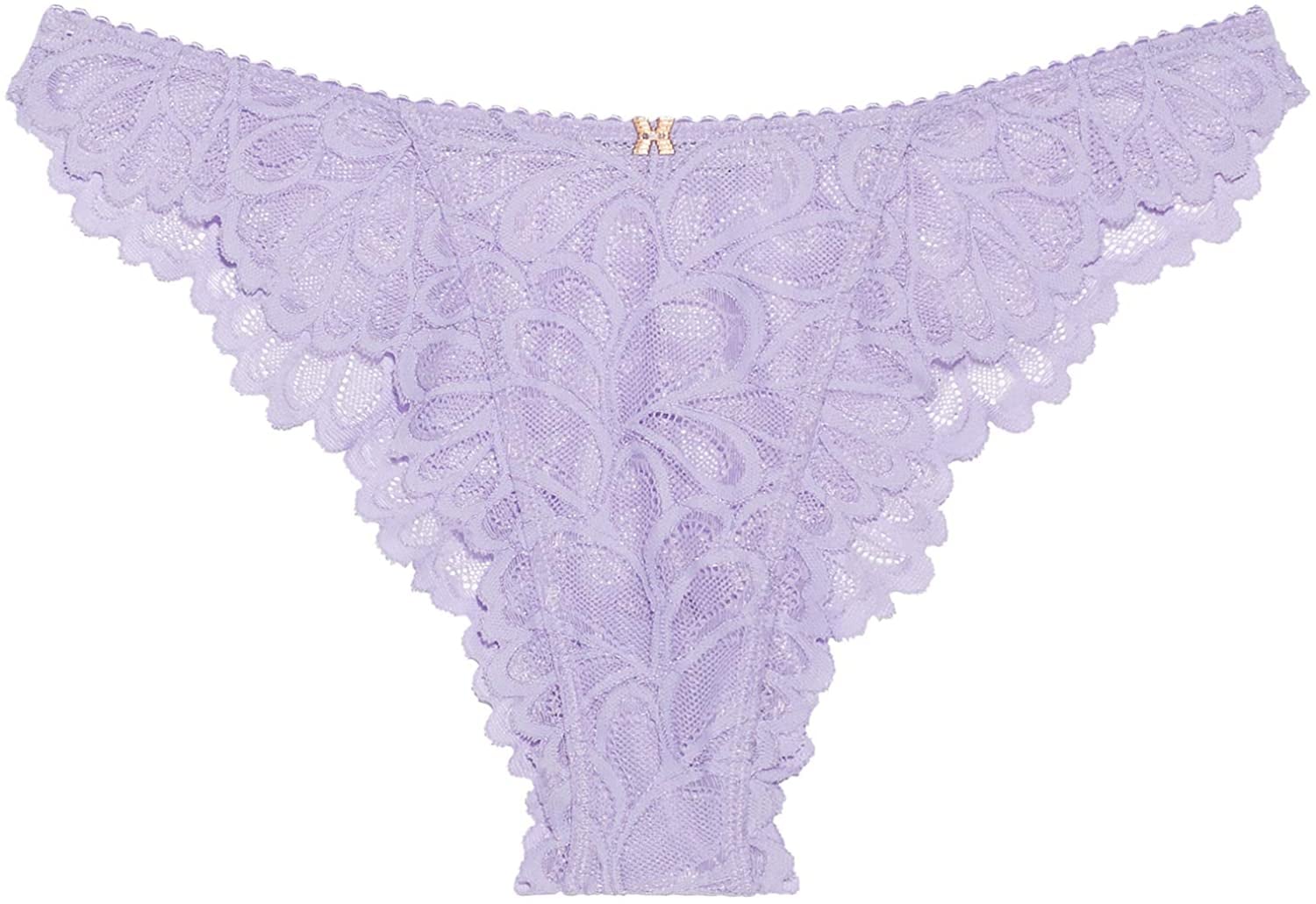 Savage Not Sorry Lace Thong Knickers in Blue