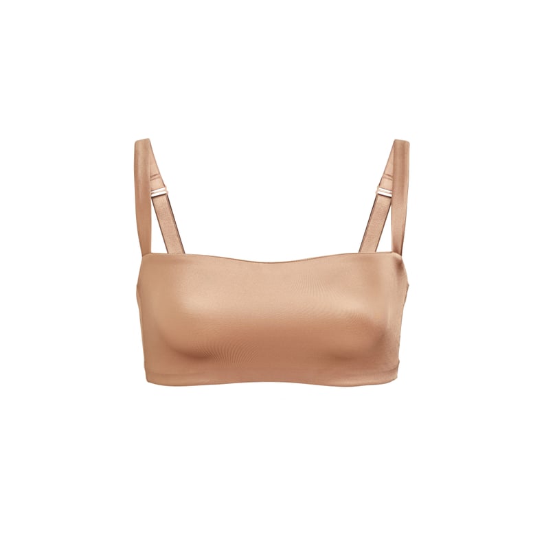 SKIMS Stretch Satin Bralette in Desert Clay