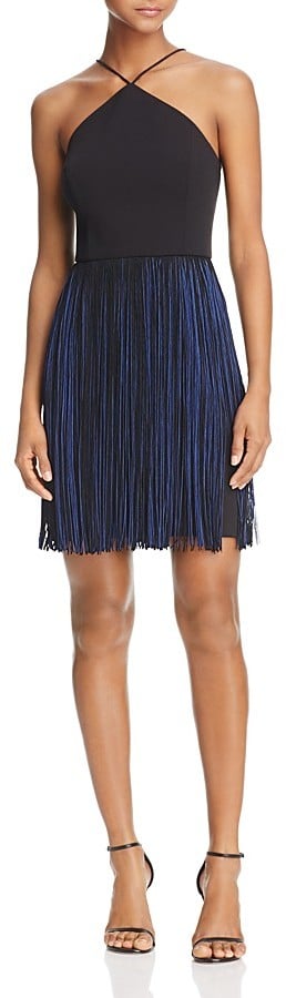 Aidan Aidan Scuba Fringe-Skirt Dress