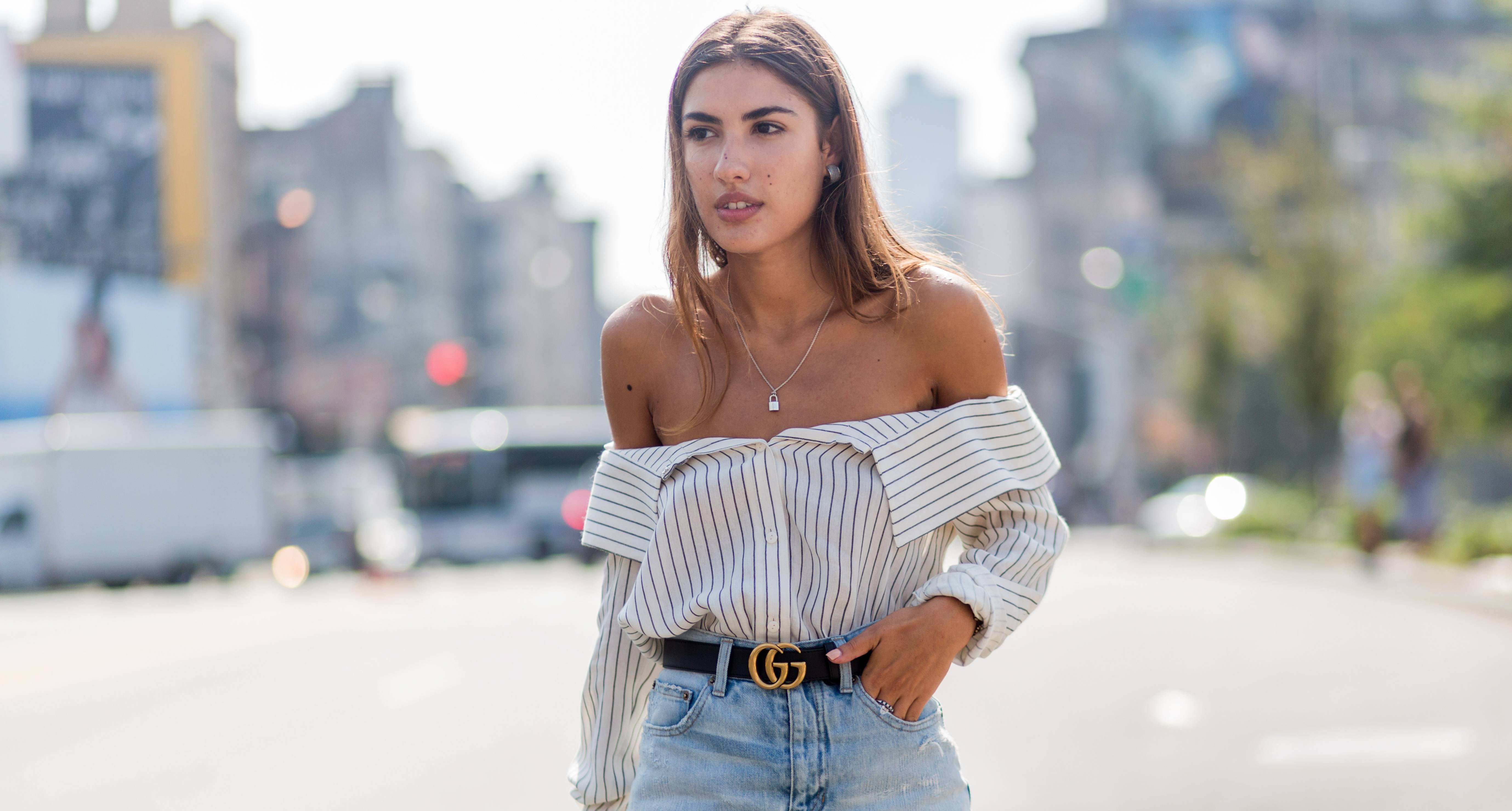 How Street Style Stars Wear a Denim Skirt