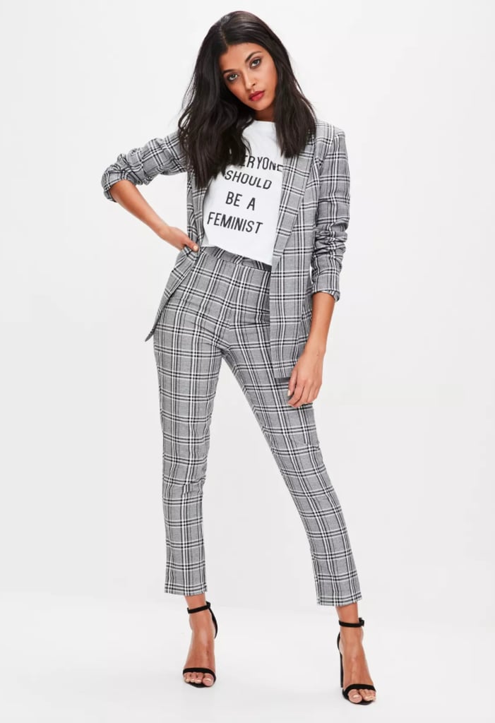 Missguided Checked Pantsuit Set