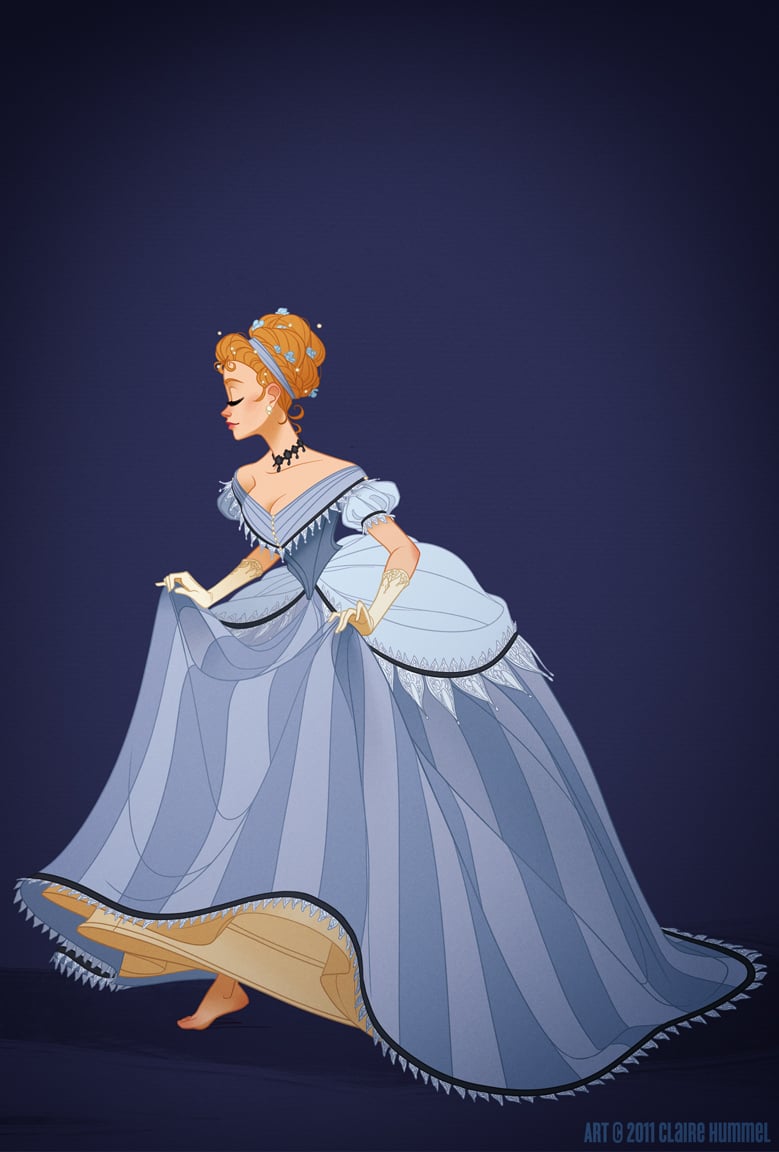 Historical Versions Of Disney Princesses By Claire Hummel Popsugar Love 2746