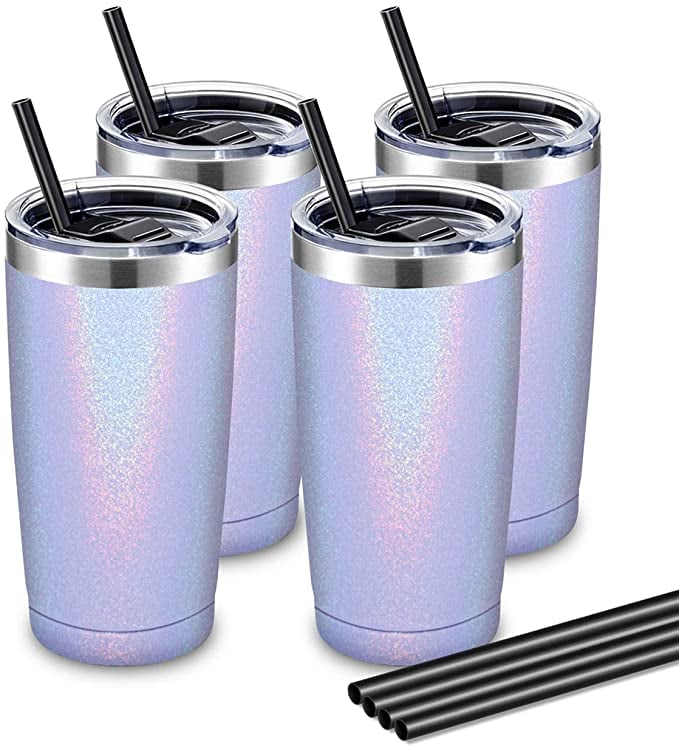 ALOUFEA 20oz Stainless Steel Tumblers (Set of 4)