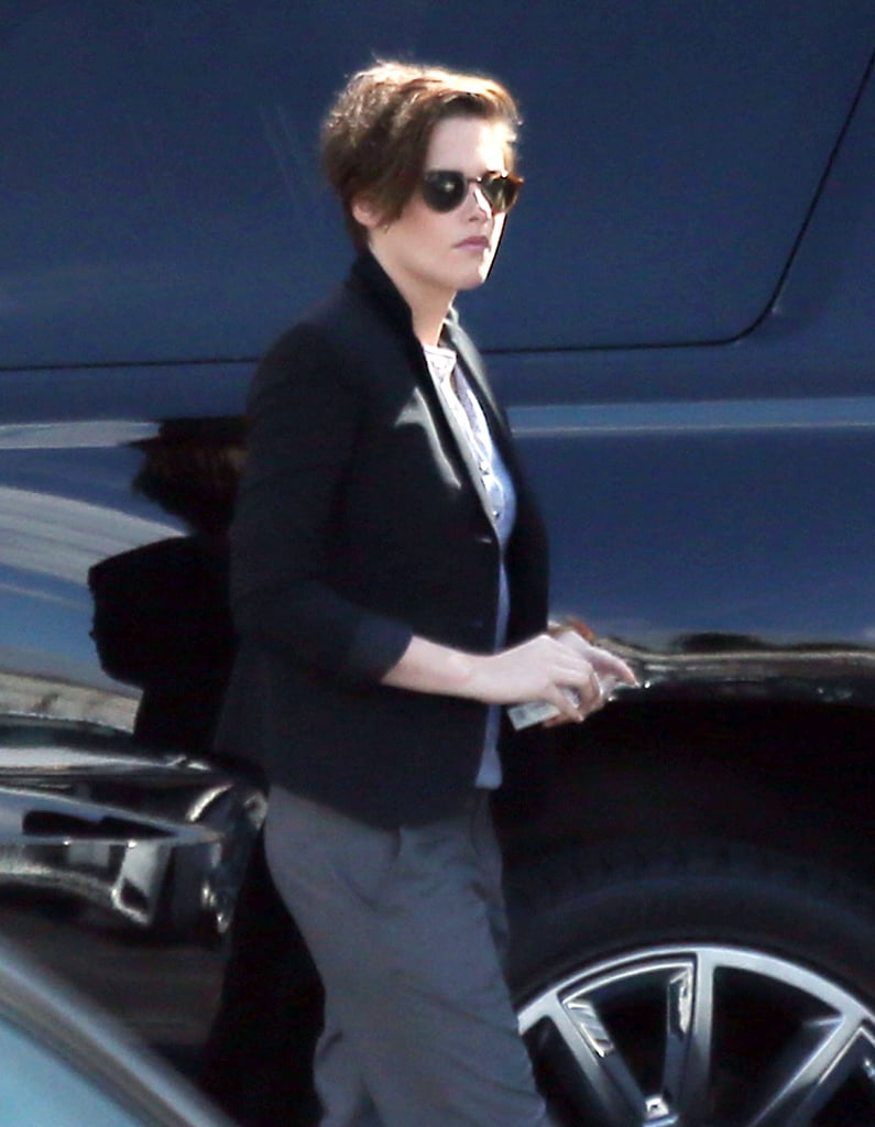 Kristen Stewart was covered up in LA on Wednesday.