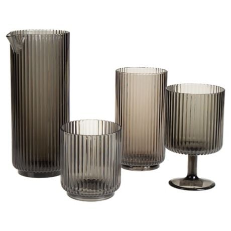 Studio 3B Textured Grey Drinkware Collection
