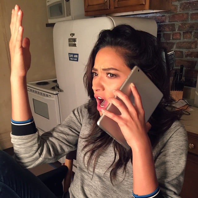 Shay Mitchell joked about the new iPhone 6. | Celebrity Instagram