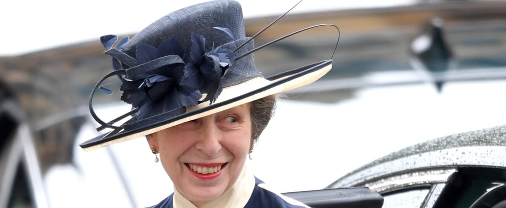 Princess Anne Wearing White Coat