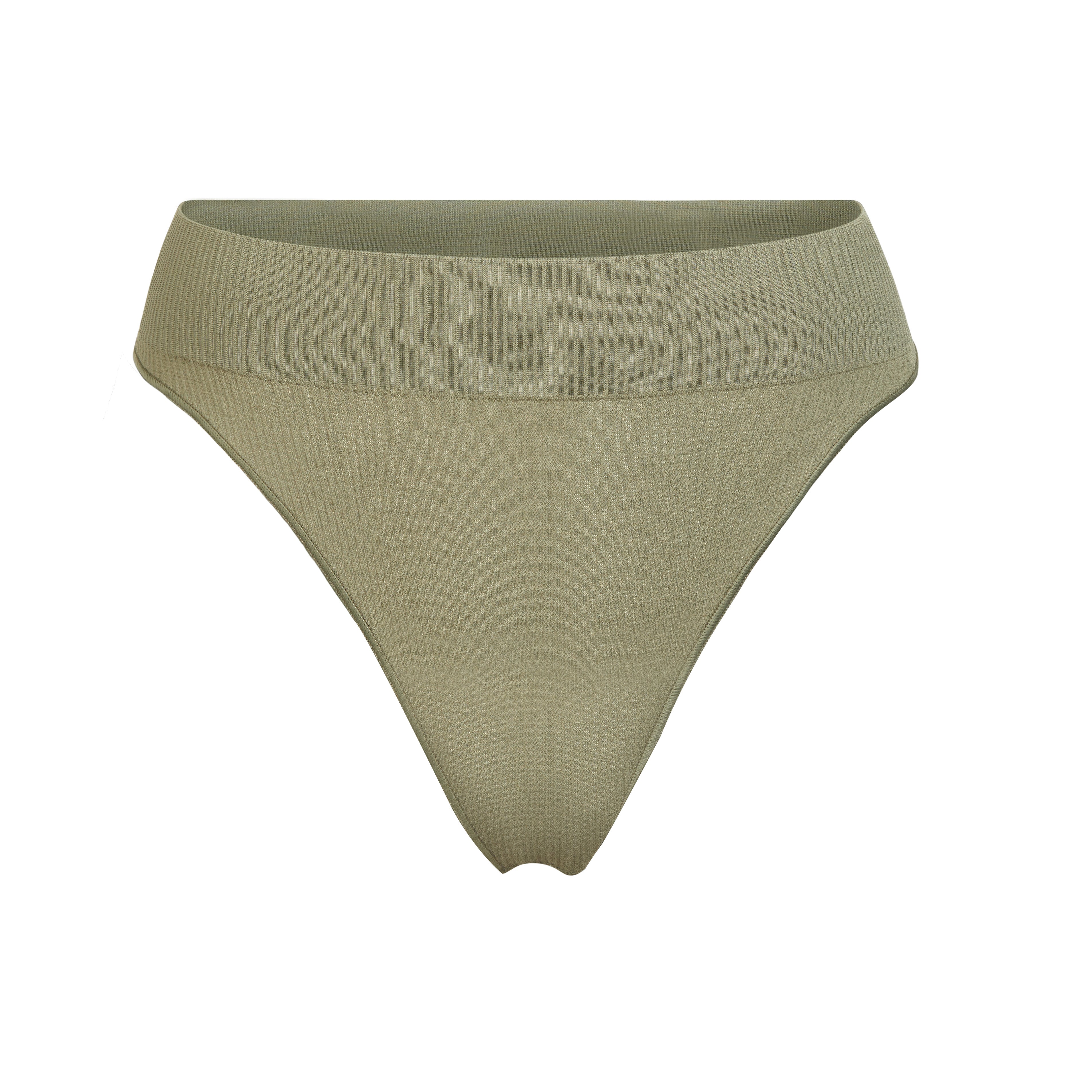 Skims Stretch Rib Thong G-String Large