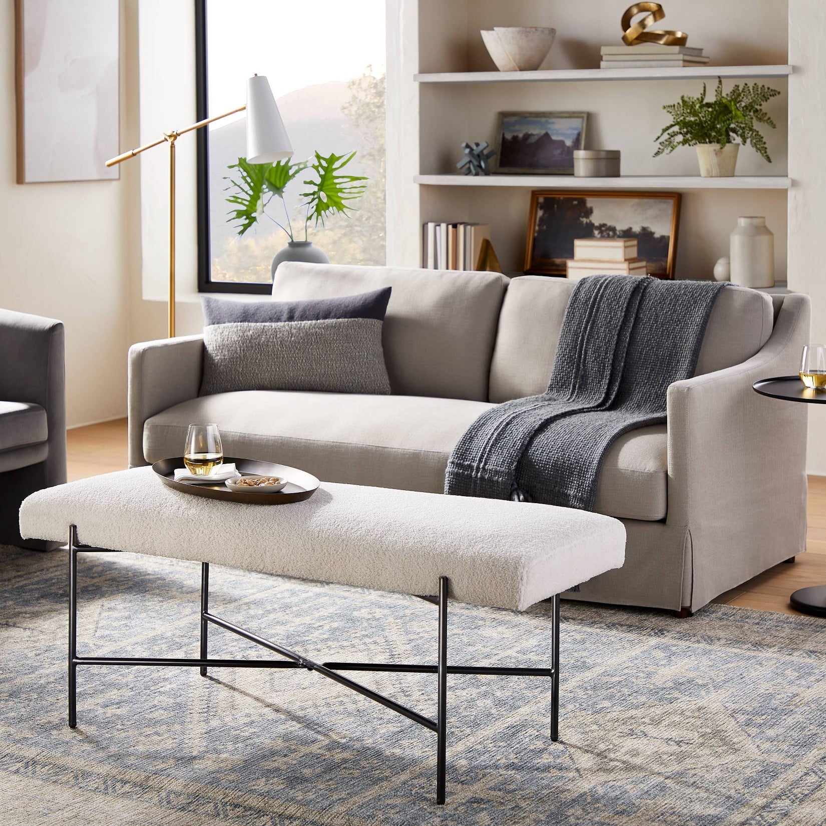 Couch arm best sale table target
