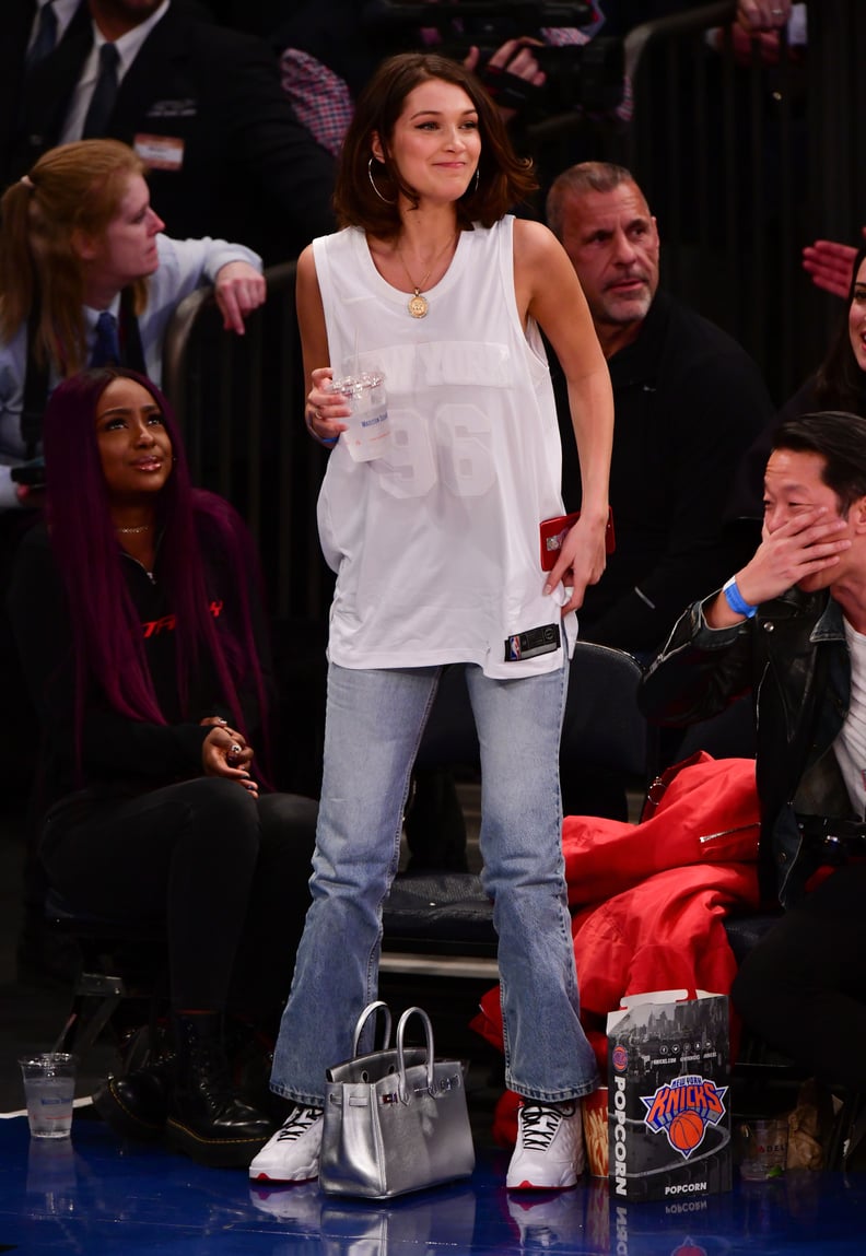 Bella Then Switched Into a White Jersey (You Can Tell Who She Was Rooting For)