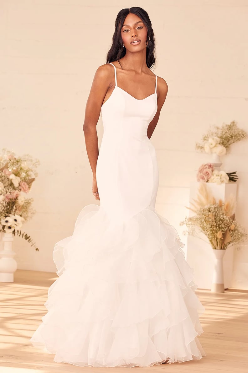 Best Ruffled Wedding Dress From Lulus