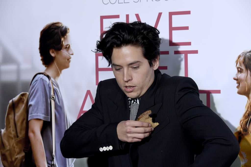 Cole Sprouse Brings Bread to Five Feet Apart Premiere