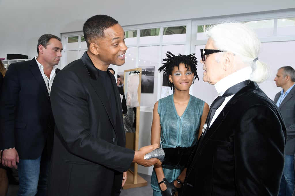 Will Smith and Willow Smith at Paris Fashion Week July 2016