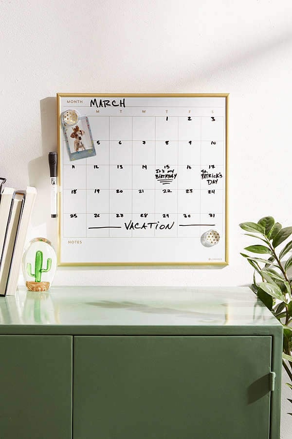 Urban Outfitters Dry-Erase Calendar Message Board