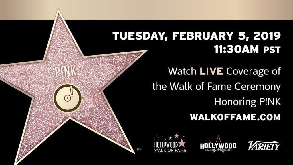 P!NK - Hollywood Walk of Fame Ceremony - Live Stream