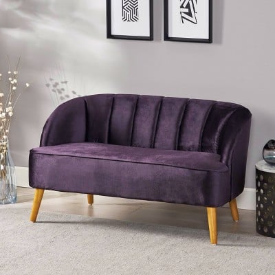 Christopher Knight Home Amaia Modern New Velvet Settee