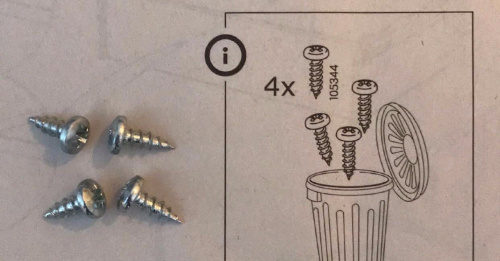 Ikea Instructions Tell Customer to Throw Away Screws POPSUGAR Home